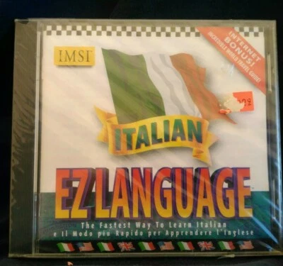 IMSI Italian EZ Language CD-ROM learn Italian 1996 NEW - Image 1 of 2
