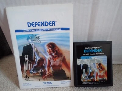 Defender (Atari 2600) Game and manual, fast shipping - Image 1 of 4
