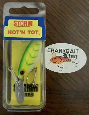 NOS Pre Rapala Storm HOT’N TOT HT05-073 Chartreuse Lime Green HB Hot N Tot H 73 - Image 1 of 4