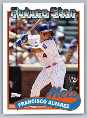 2023 2023 Topps Throwback Thursday #105 Francisco Alvarez Future Star METS (A) - Image 1 of 2