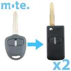 2 x To Suit Mitsubishi Challenger Pajero Triton Remote Key Shell/Case MIT8 Flip