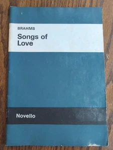 BRAHMS SONGS OF LOVE - NOVELLO - GC - FREEPOST - Picture 1 of 3