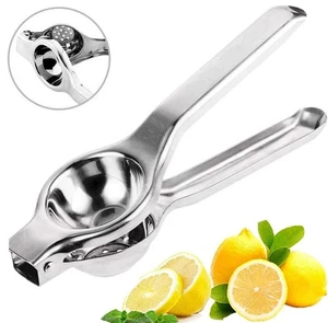 Lemon Squeezers Juicer Manual Press Stainless Steel Lime Citrus Fruit Extractor - Picture 1 of 10