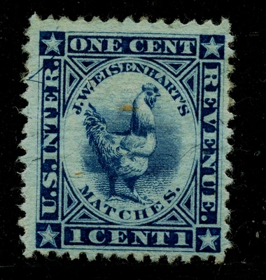RO80b, J.W. Eisenhart's Match revenue stamp. - Image 1 of 2