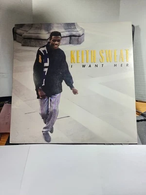 Keith Sweat - I Want Her Vinyl Single 1987 Elektra GOOD R26 - Image 1 of 2