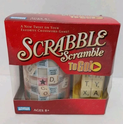 Scrabble Scramble To Go! Travel Crossword Game Parker Brothers. New - Image 1 of 4