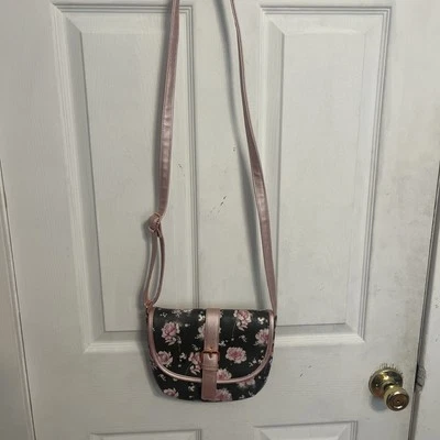 Disney LOUNGEFLY Минни-Маус розовый цветочный седло сумка через плечо сумочка - Изображение 1 из 4