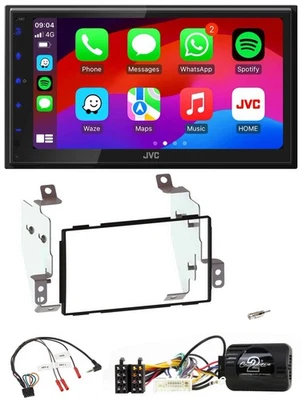 JVC Bluetooth 2DIN Lenkrad DAB USB Autoradio für Nissan Note E11 2009-2013 - Bild 1 von 4