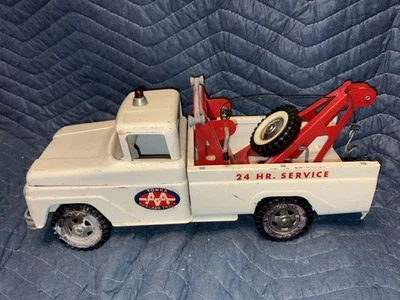 Grúa de colección jugada con TONKA blanca de acero prensado AA Foto 1 de 4