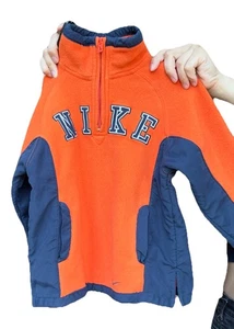 Nike Y2K Vintage Fleece Quarterzip Orange Size 4T - Picture 1 of 5