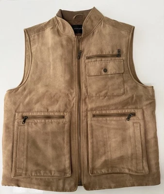 Nuevo.  Chaleco utilitario de gamuza vegano Banana Republic - mediano Foto 1 de 4