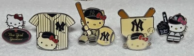NEW YORK YANKEES HELLO KITTY PINS - Image 1 of 2