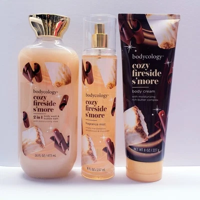 Bodycology COZY FIRESIDE S'MORE Body Cream, Fragrance mist, and Body Wash(3 pcs) - Image 1 of 4