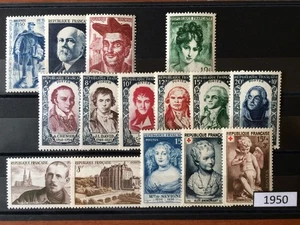 Año Completo Francia 1950 MNH Calidad Sin Bisagra - Imagen 1 de 1
