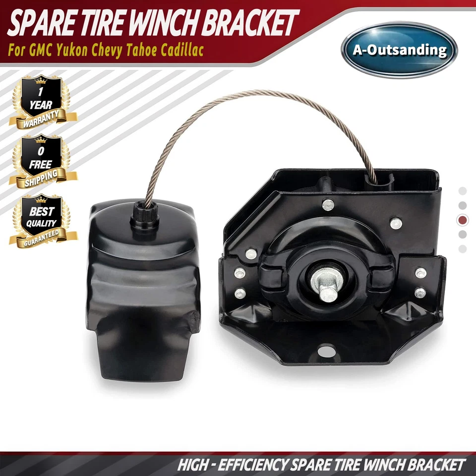 Подъемник запасной шины в сборе держатель лебедки подходит для GMC Yukon Chevy Tahoe Cadillac - Изображение 1 из 4