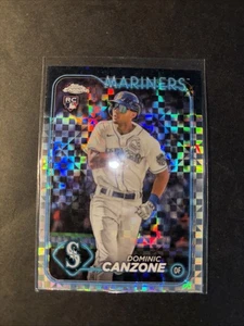 2024 Topps Chrome Rookie Dominic Canzone Seattle Mariners: XFractor Parallel - Picture 1 of 2