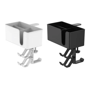 Metal Tableside Storage Box 4-in-1 Earphone Stand New Desk Side Box School - Photo 1/16