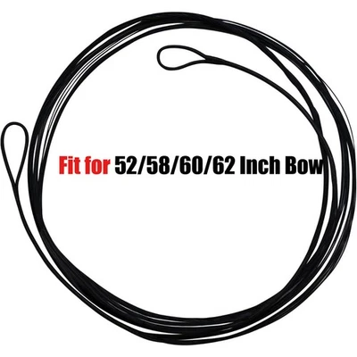 12 Strands Bow String Replacement for 40LB Recurve Bow AMO 52"-62" Bowstrings - Image 1 of 4