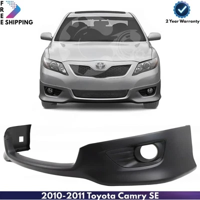 Front Lower Valance With Fog Lights Holes Primed For 2010-2011 Toyota Camry SE - Изображение 1 из 4