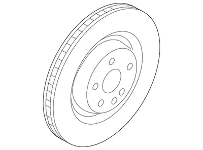 Rotor de freio a disco traseiro Audi genuíno 4K0-615-601-A - Imagem 1 de 2