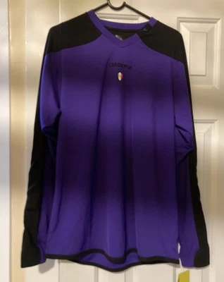 Diadora Sz SMALL Purple ENZO Goalkeeper Jersey DiaDry Padded Sleeves NEW - Image 1 of 4