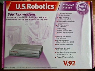 3com U.S. Robotics 56 K Faxmodem Orginal Mit Verpackung - Bild 1 von 3