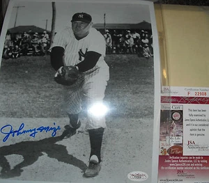 Johnny Mize Autographed 8x10 Photo JSA NEW YORK YANKEES LEGEND - Picture 1 of 1
