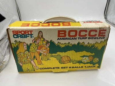 Vintage Original Sport Craft Bocce For The Young Ball No Jack Set With Box made - Image 1 of 4