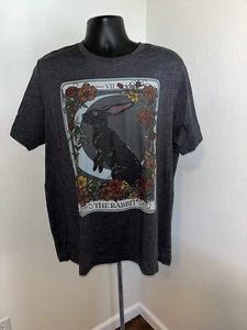 The Rabbit Tarot Card T-shirt Men 2 XL Bella Canvas Graphic Pint Mystic - Picture 1 of 7
