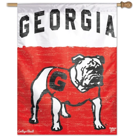 GEORGIA BULLDOGS VAULT 28"X40" BANNER FLAG NEW WINCRAFT ๐ Cover