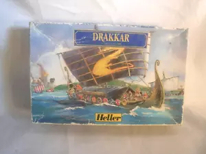 DRAKKAR 1/180 SCALE MODEL KIT BY HELLER IN BOX UNUSED - Picture 1 of 3
