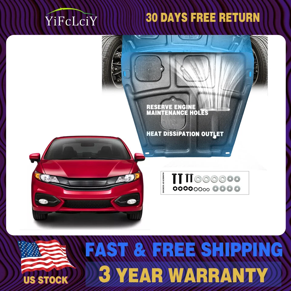 For Honda Civic 2013-2014 Front Engine Splash Shield Engine Cover Case Guard - Image 1 of 4