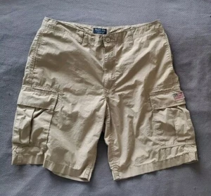 POLO Jeans Company Vintage Y2k Khaki Militare Surplus Cargo Shorts Taglia 38 - Foto 1 di 10