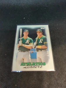 1988 Topps - Team Leaders #759 Mark McGwire, Jose Canseco - Picture 1 of 2