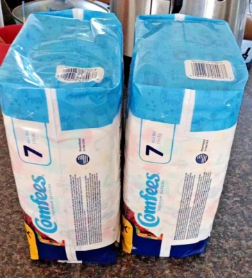 Pañal bebé Comfees talla 7 más de 41 libras. CMF-7 20 Ct Lote de 2 Foto 1 de 4