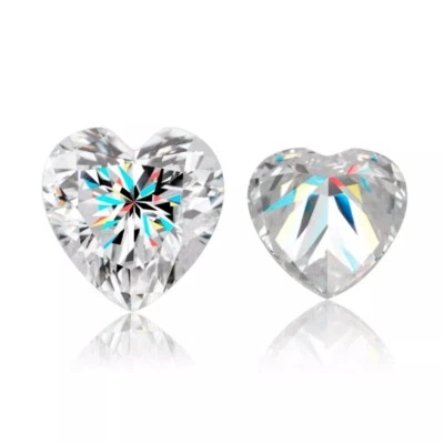 0.5-30CT Heart Cut Loose Moissanite Stone Diamond D Color VVS1 Gemstone W/ GRA - Image 1 of 4