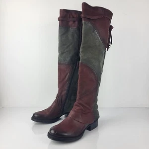 Miz mooz novel over the knee boot inside zipper closure Merlot EU 37 US 6.5-7 - Picture 1 of 18