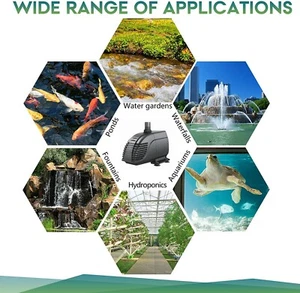 Blue Diamond Pumps HX9990 Submersible Water Pump for Aquarium, Pond, Hydroponic - Picture 1 of 7