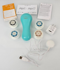 Clarisonic Mia 2 Facial Sonic Cleanser TURQ w/ 4 Brush Heads Adapter Charger