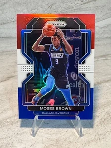 2021-22 Panini Prizm - Moses Brown #173 Red White & Blue Prizm - Foto 1 di 2