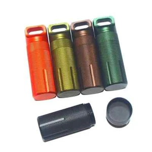 Neu Aluminium EDC Survival Kit Wasserdicht Dichtung Flasche Kapsel/Pille Luftdicht Etui - Bild 1 von 31