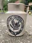 Vintage Provincial Dairies Stone Cream Jar Ceramic Leeds