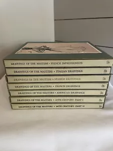 Vintage 1963-65 Zeichnungen der Meister 7 Bände Buch Set Hardcover & Schuber - Bild 1 von 24