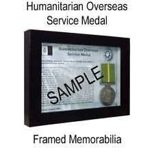 Humanitarian Overseas Service Medal - Framed Memorabilia