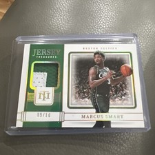MARCUS SMART 2022-23 NATIONAL TREASURES GAME-USED JERSEY PATCH GOLD 09/10 