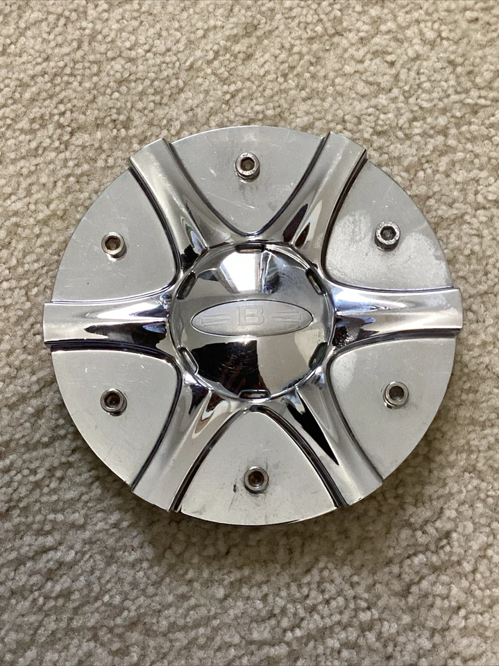 Ruedas BACCARAT [38] Tapa central cromada # 60701875F-1 Tapa central personalizada 1 pieza Foto 1 de 4