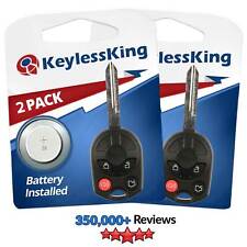 2 Uncut Car Remote Head Ignition Key Keyless Entry For OUCD6000022 Fob