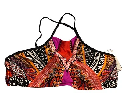 Top de Bikini Kenneth Cole New York Nuevo con Etiquetas Sin Fronteras Cuello Alto Recortado S Foto 1 de 2