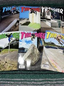Thrasher Skateboard Magazine Sept. 2024 - Feb. 2025 Magazine Lot, 6 Mags - Imagen 1 de 14