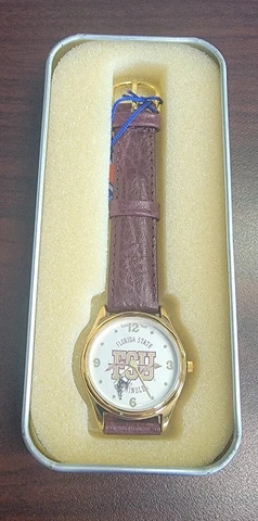 Vintage Florida State Sun Time Original Wristwatch Seminoles - Needs New Battery Cover